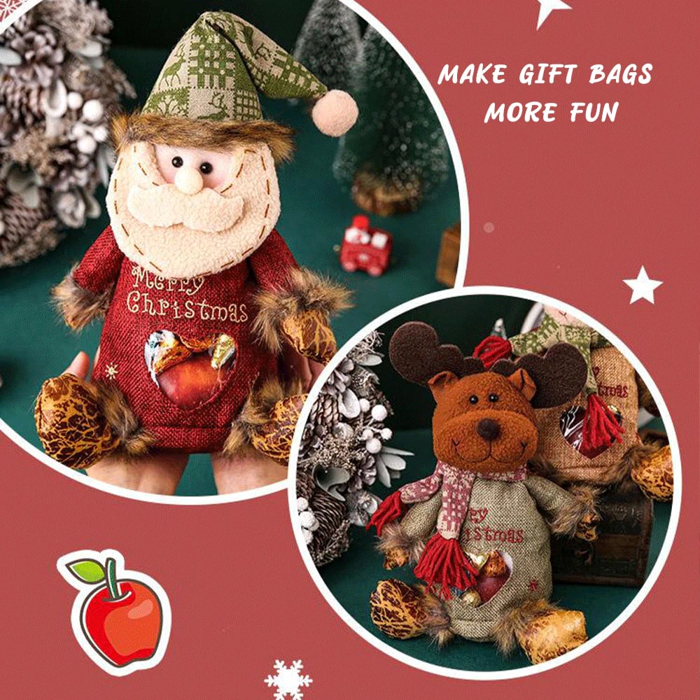 🌲 Last Day Promotion Up To 65% OFF 🌲Christmas Gift Bags Zipper Design