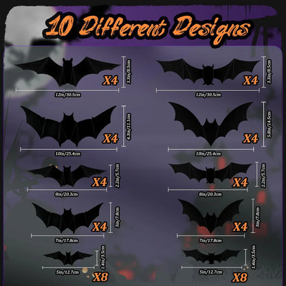 🔥Up To 60 Off%:🦇LED Halloween Bat Lights with Remote – Spooky Glow for Home & Party Decor